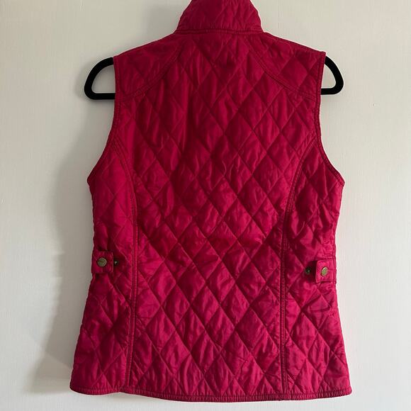 Barbour Women’s Quilted Gilet Vest – Pink – Size US 6 / UK 10 – Diamond Quilt - Picture 2 of 11